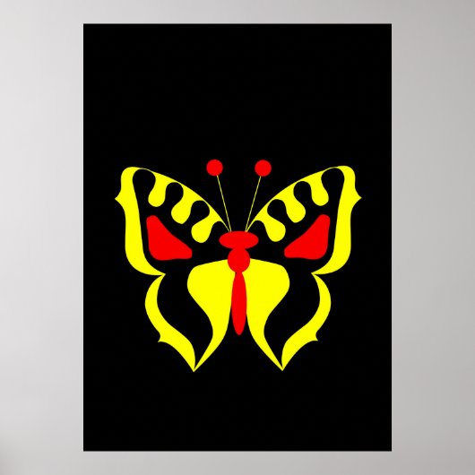 Yellow Butterfly Poster (Vorne)