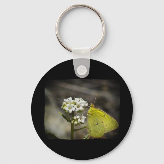 Yellow Butterfly Schlüsselanhänger (Vorderseite)