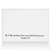 Yellow Butterfly Scripture Card Nummern 6:25 (Innenansicht Horizontal (Oben))