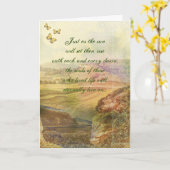 Yellow Butterfly Sympathy Card Karte (Gelbe Blume)