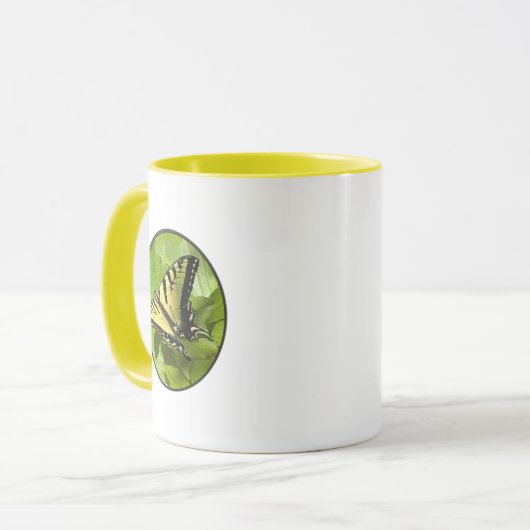 Yellow Butterfly Tasse (Vorderseite Links)
