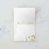 Yellow Butterfly Wasserfarbe Danke Karte (Innenseite)