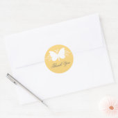 Yellow Butterfly Wirbel Danke, Stickers (Umschlag)