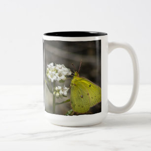Yellow Butterfly Zweifarbige Tasse