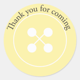 Yellow Button Baby Shoosh Gevor Sticker