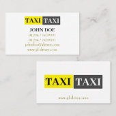 Yellow Cab Connect Visitenkarte (Vorne/Hinten)