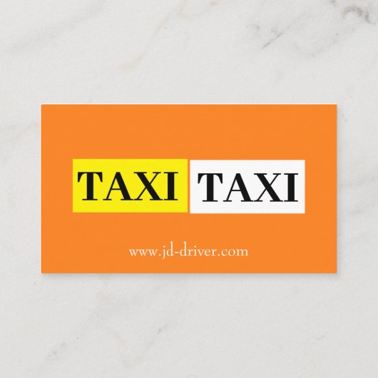 Yellow Cab Connect Visitenkarte (Rückseite)