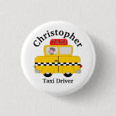 Yellow Cab Design Button (Vorderseite)