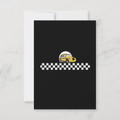 Yellow Cab Driver Retirement RSVP Karte (Rückseite)