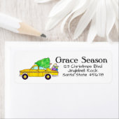 Yellow Cab Taxi Weihnachtsgeschenke Weihnachtspost (Insitu)