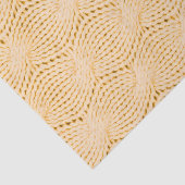 Yellow Cableknit Pattern Seidenpapier (Detail)