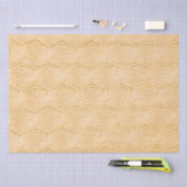 Yellow Cableknit Pattern Seidenpapier (Handwerk)