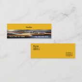 Yellow Cabs Business Card Mini Visitenkarte (Vorne/Hinten)