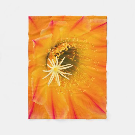 Yellow Cactus Blossom Fleecedecke (Vorderseite)