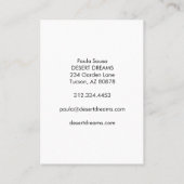 Yellow Cactus Blume Desert Garden Foto Travel Visitenkarte (Rückseite)