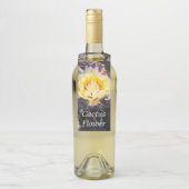 Yellow cactus flower in spring flaschenanhänger (Auf Flasche)