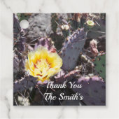 Yellow cactus flower in spring geschenkanhänger (Vorderseite)