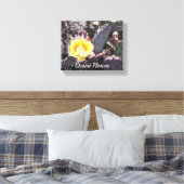 Yellow cactus flower in spring leinwanddruck (Insitu (Schlafzimmer))