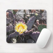 Yellow cactus flower in spring mousepad (Mit Mouse)