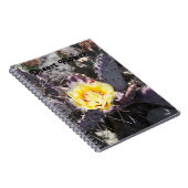 Yellow cactus flower in spring notizblock (Rechte Seite)