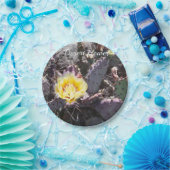 Yellow cactus flower in spring pappteller (Party)