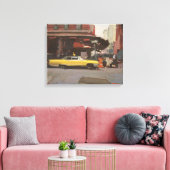 Yellow Cadillac 2012 Leinwanddruck (Insitu (Wohnzimmer))