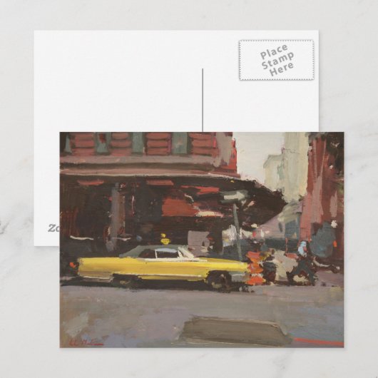 Yellow Cadillac 2012 Postkarte (Vorne/Hinten)