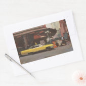 Yellow Cadillac 2012 Rechteckiger Aufkleber (Umschlag)