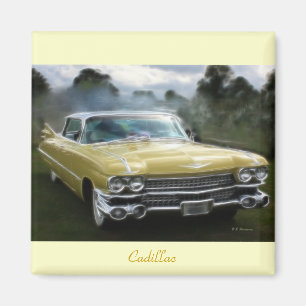 Yellow Cadillac Magnet