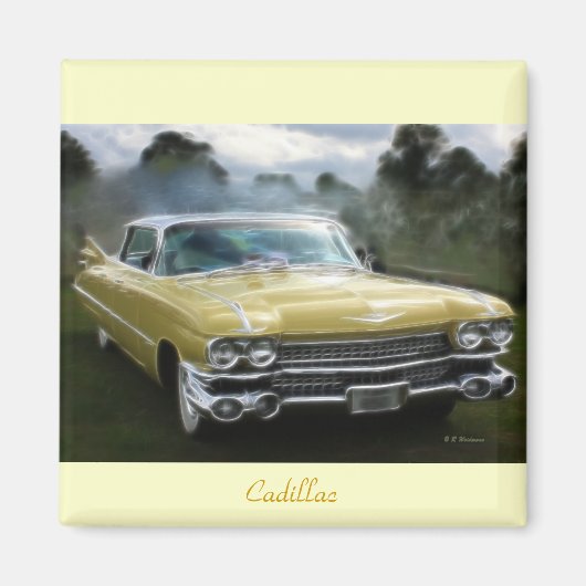 Yellow Cadillac Magnet (Vorne)