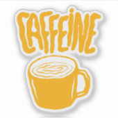 Yellow Caffeine Aufkleber (Vorderseite)