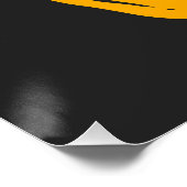 Yellow Caffeine Poster (Ecke)