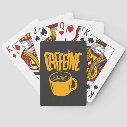 Yellow Caffeine Spielkarten (Rückseite)