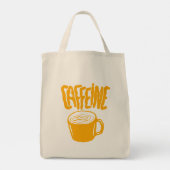 Yellow Caffeine Tragetasche (Rückseite)