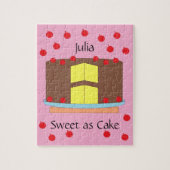 Yellow Cake and Cherries: Pink Puzzle (Vertikal)