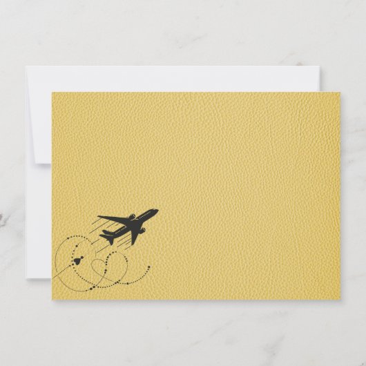 Yellow California Passport Dankeskarte (Rückseite)