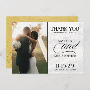 Yellow California Passport Dankeskarte