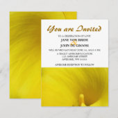 Yellow Calla Lily Blume Einladung (Vorne/Hinten)