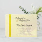 Yellow Calla Lily Blume Einladung (Stehend Vorderseite)