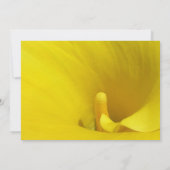 Yellow Calla Lily Blume Einladung (Rückseite)