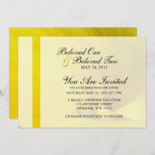 Yellow Calla Lily Blume Einladung (Vorne/Hinten)