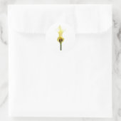 Yellow Calla Lily Runder Aufkleber (Tasche)