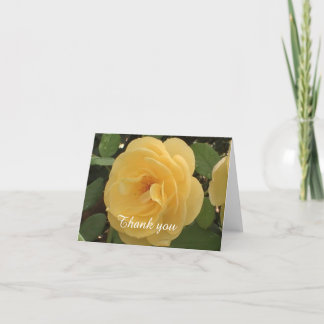Yellow Camellia Dankeschön Card Dankeskarte