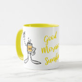 Yellow Can Creature Coffee Mug Tasse (Vorderseite Links)