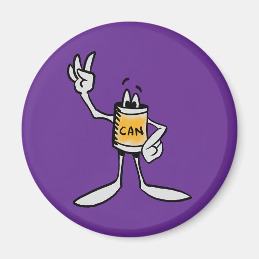 Yellow Can Creature Kitchen Fridge Magnet (Vorne)