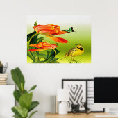 Yellow Canarie name Holly Poster (Heimbüro)
