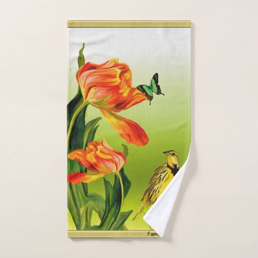 Yellow Canarie name Howey Badhandtuch Set (Handtuch)