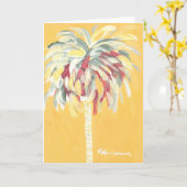 Yellow Canary Palm Tree Note Card Karte (Gelbe Blume)