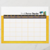 Yellow Cance Fee Better Binder Calendar Flyer