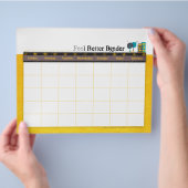 Yellow Cance Fee Better Binder Calendar Flyer (Hand)
